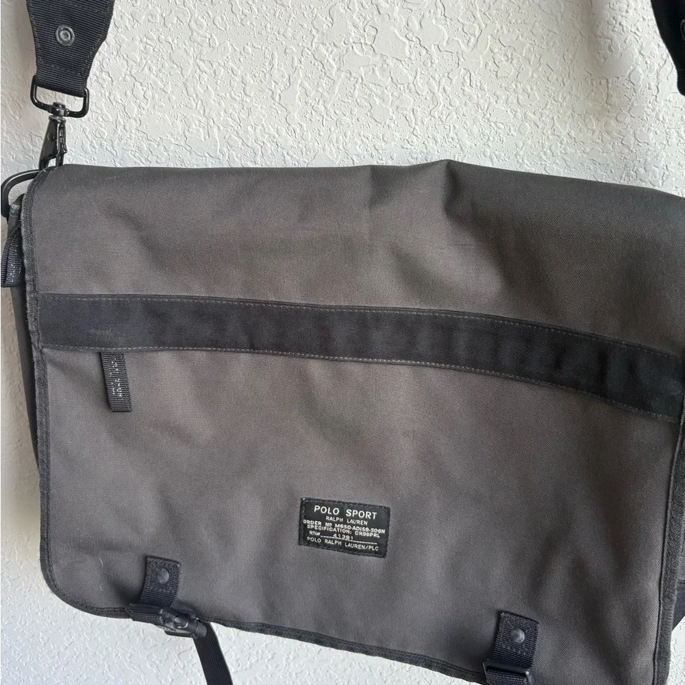 Polo by Ralph Lauren Charcoal Messenger Bag